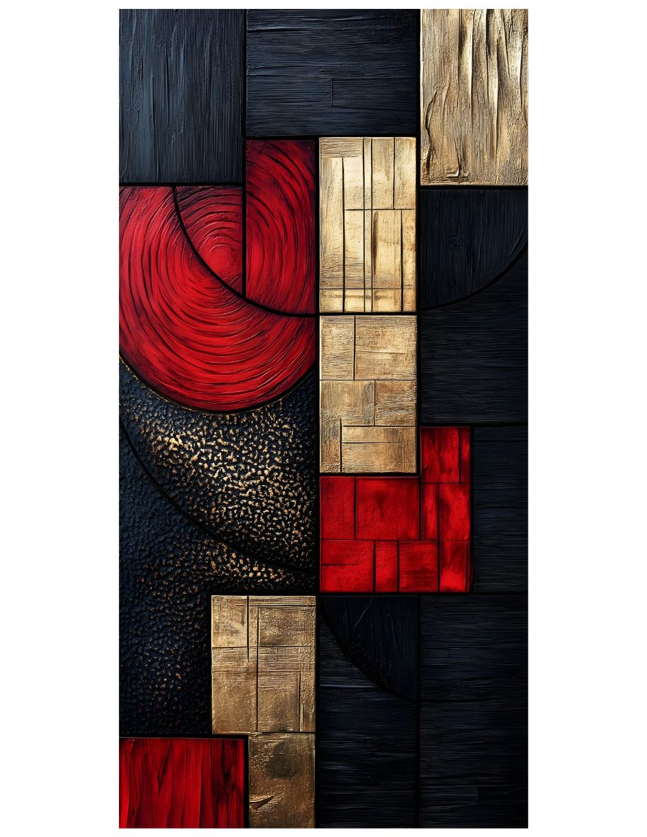 Cuadro decorativo Generica Geométrico texturas