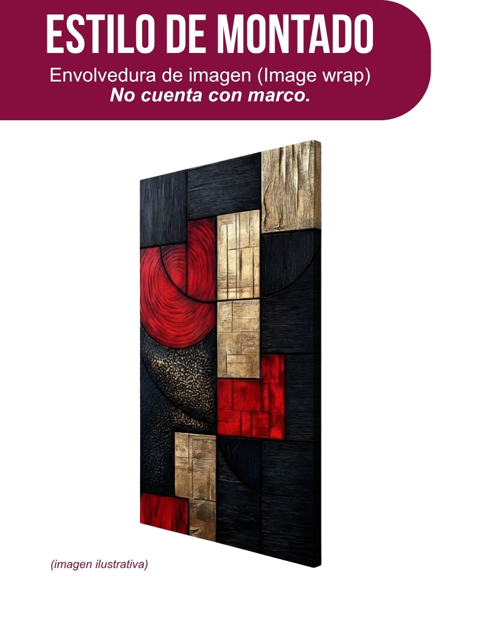 Cuadro decorativo Generica Geométrico texturas